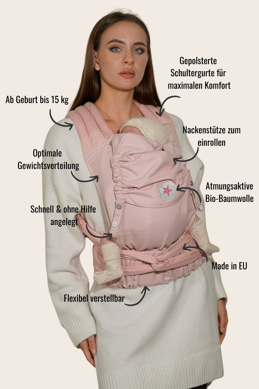 Babydrager Taitai Heart2Heart Rosé