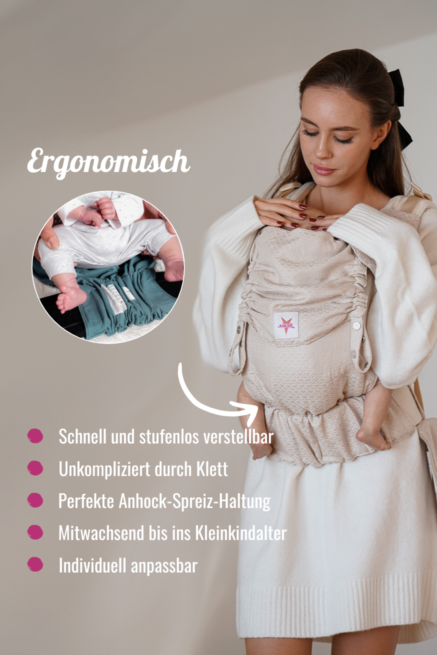 Babydrager flip hart2heart crème