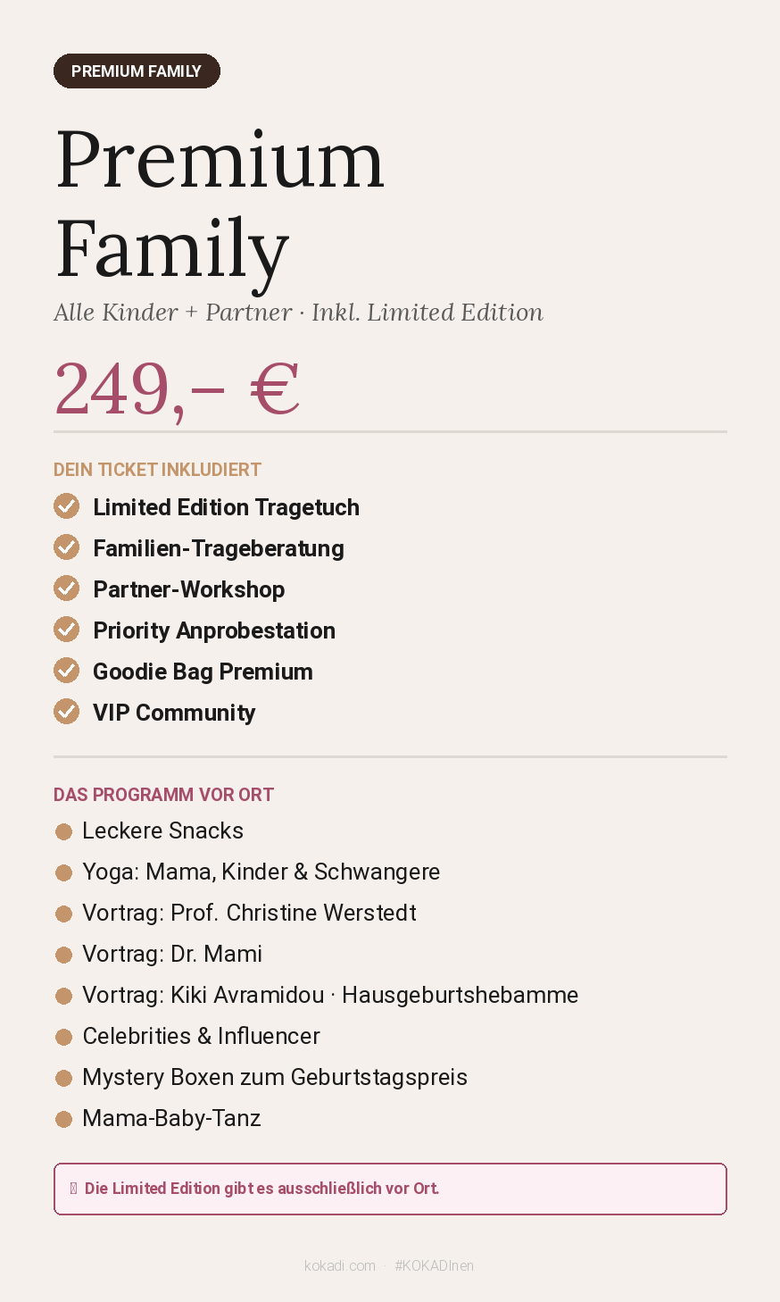 KOKADInen Premium Family inclusief Limited Edition