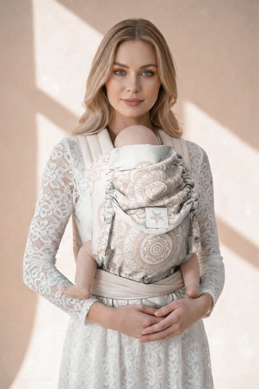 Draagzak TaiTai Mandala Café au lait