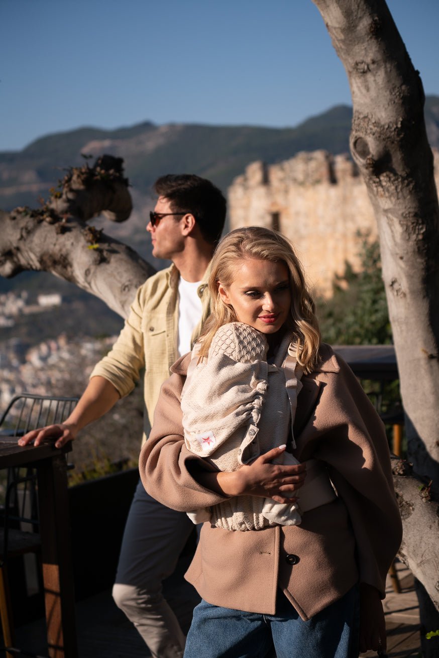 Draagzak Flip X Heart2Heart Crème - KOKADI