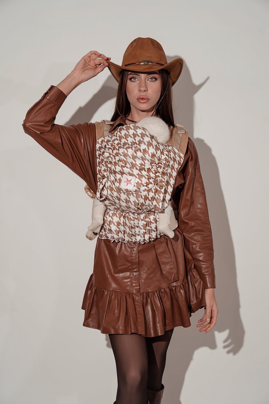 Draagzak Flip X Pied-de-poule Latte Macchiato - KOKADI