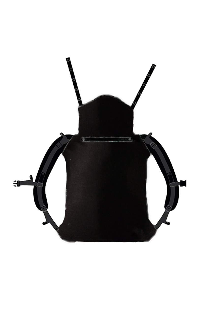 Draagzak Onbu Gewoon zwart - KOKADI