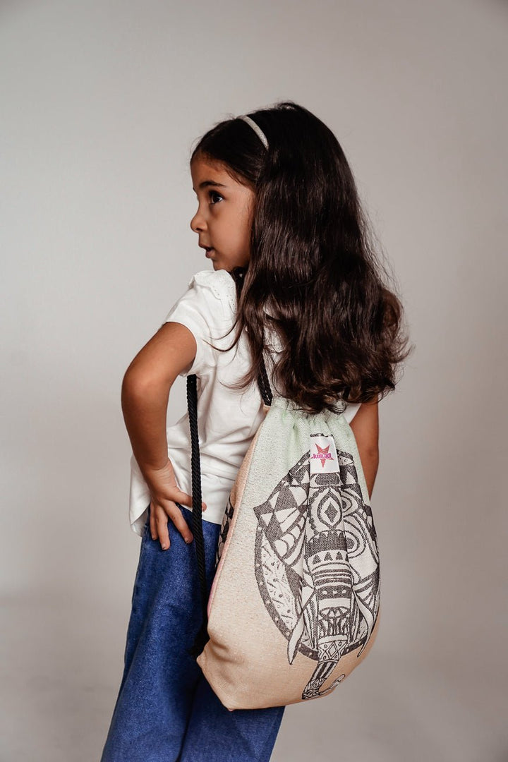 Mini hipstertasje Wild Mandala Olifant - KOKADI