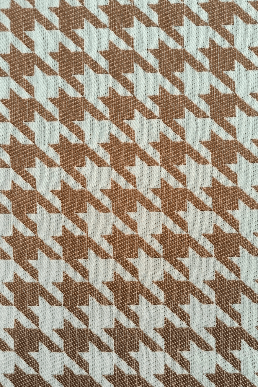 Ring Sling Pied-de-poule Latte Macchiato - KOKADI