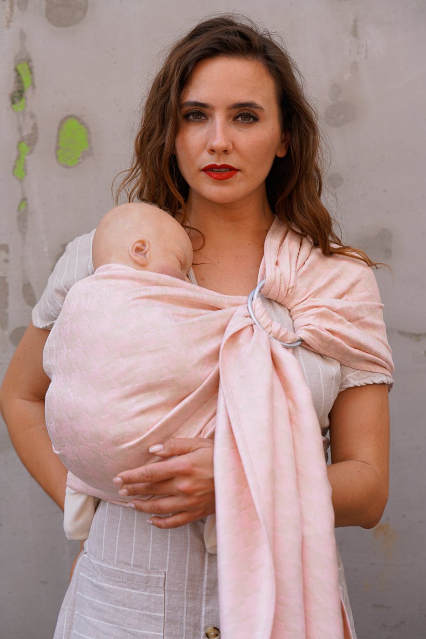 RingSling Pied-de-poule altviool - KOKADI