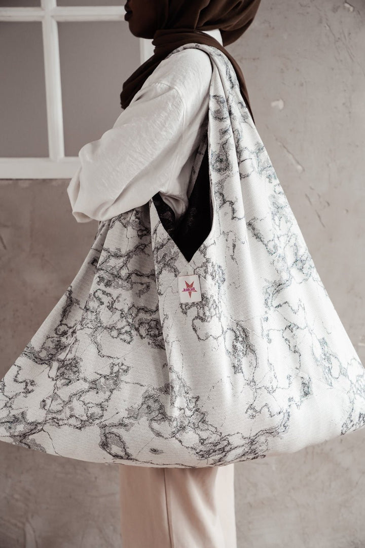 XXL Shopper Opaal Marmer - KOKADI