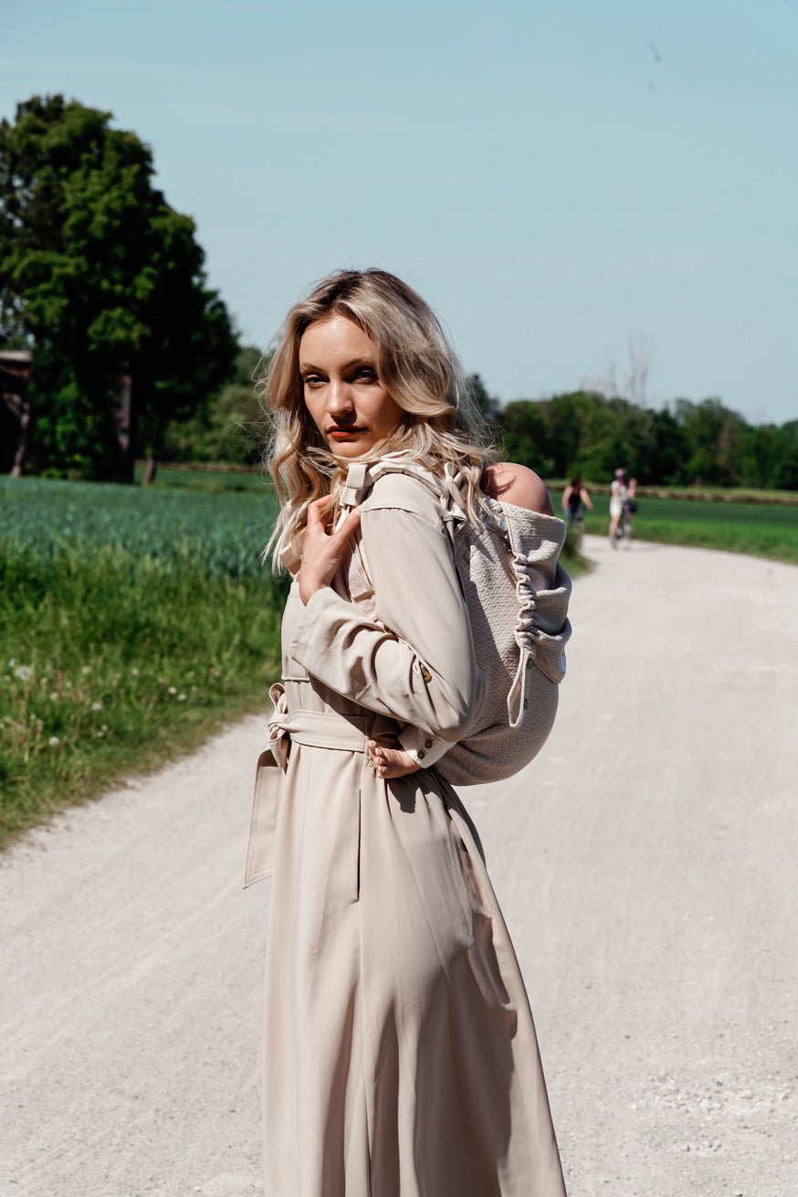 Draagzak Onbu Heart2Heart Crème - KOKADI