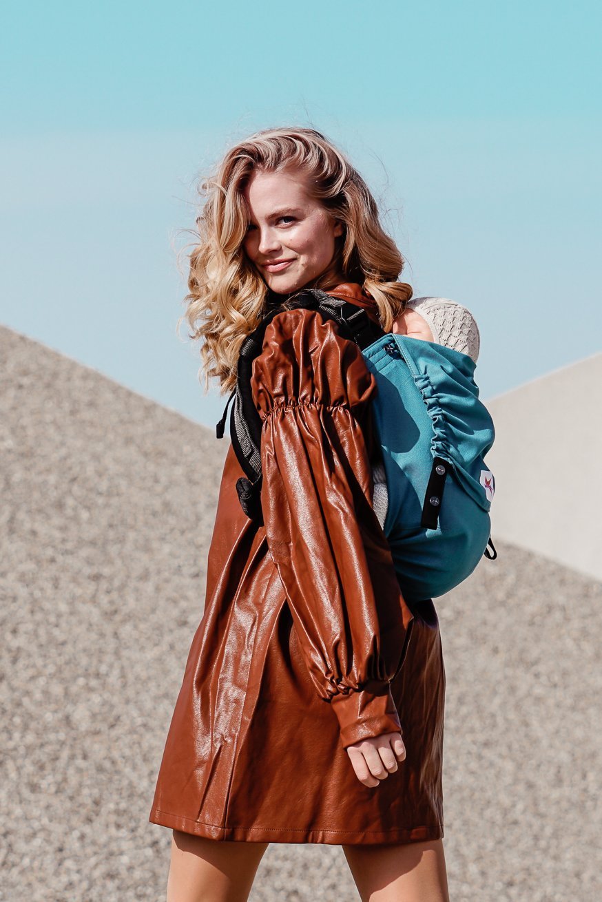 Draagzak Onbu Gewoon lagune - KOKADI