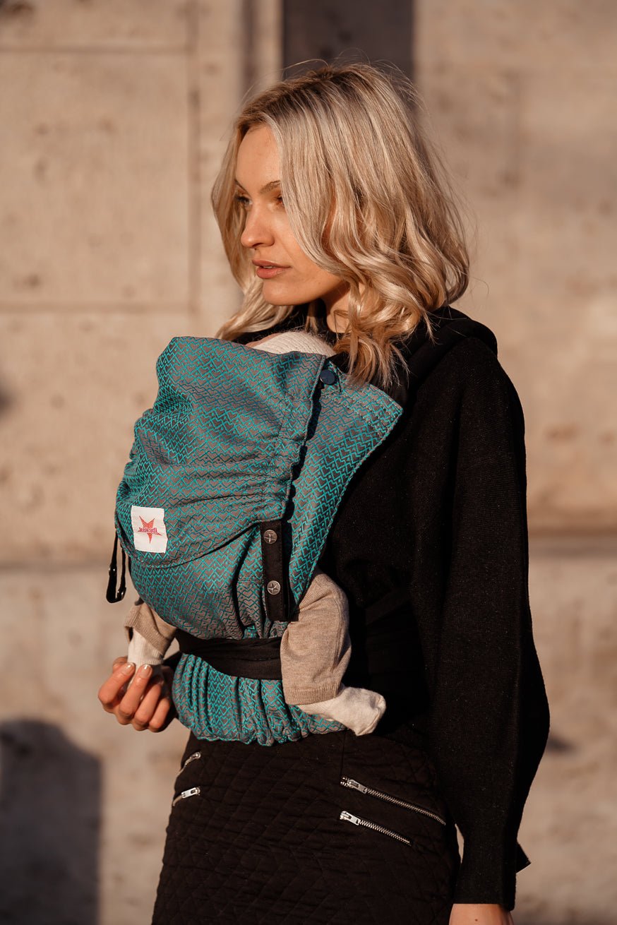 Draagzak TaiTai Heart2Heart-lagune - KOKADI