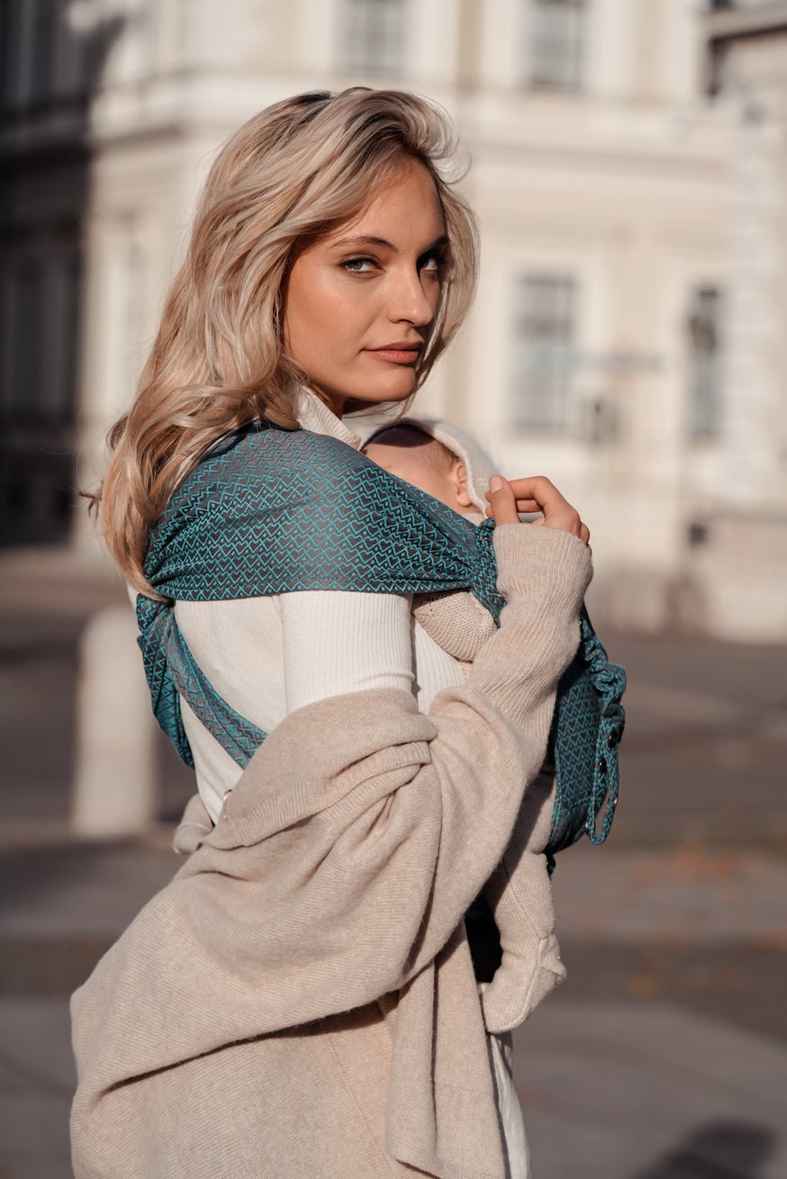 Draagzak WrapStar Heart2Heart-lagune - KOKADI