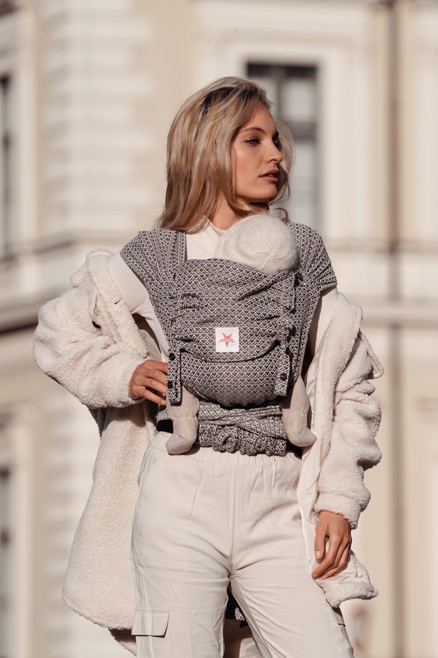 Draagzak WrapStar Heart2Heart Steen - KOKADI