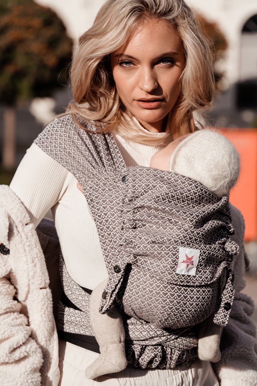 Draagzak WrapStar Heart2Heart Steen - KOKADI