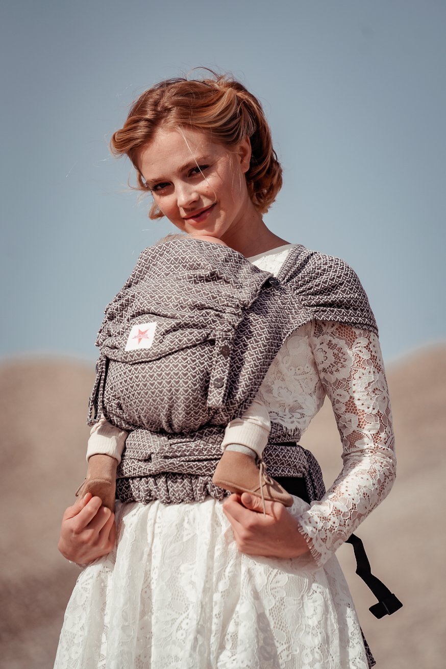 Draagzak WrapStar Heart2Heart Steen - KOKADI