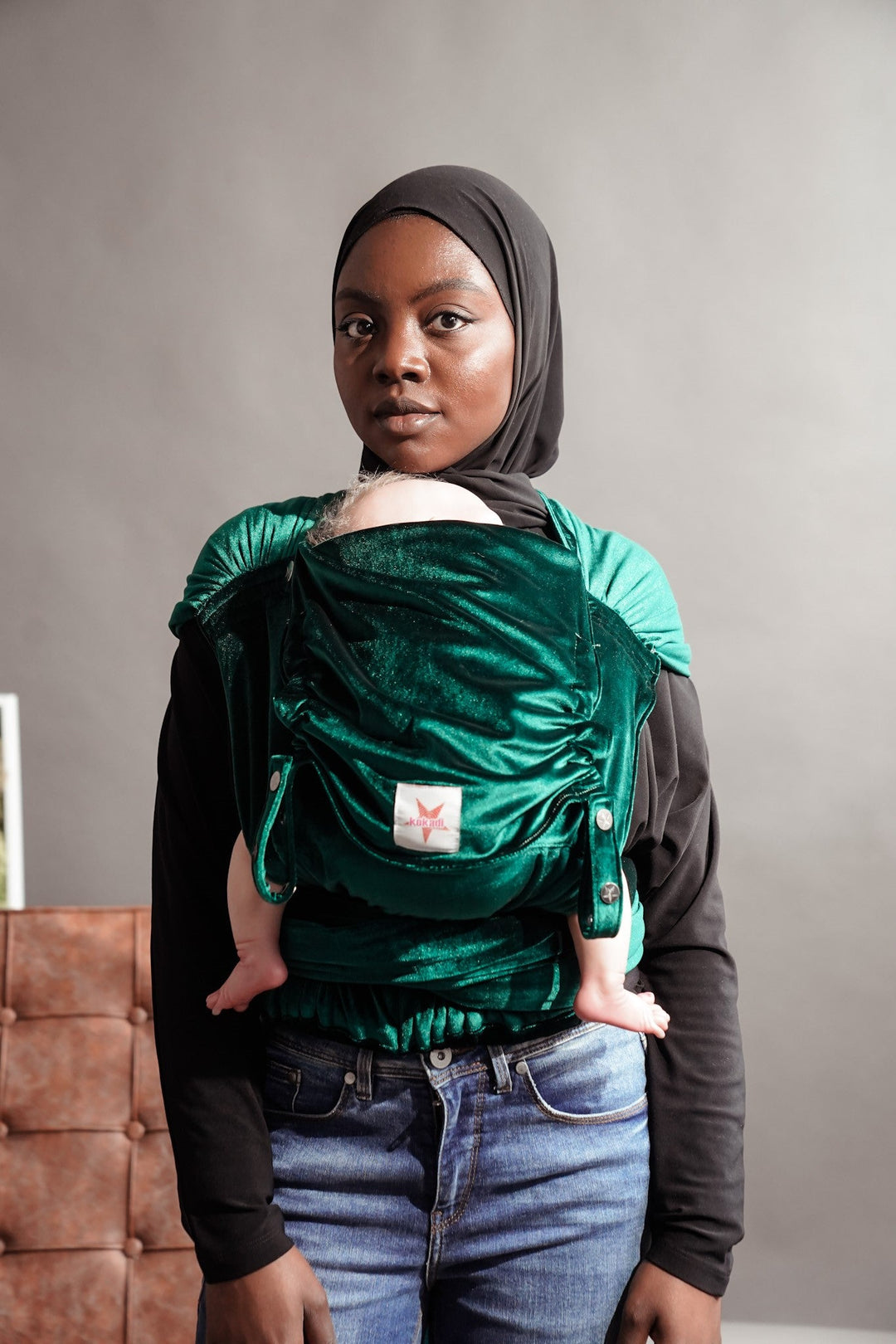 Draagzak WrapStar Fluweelzachte smaragd - KOKADI