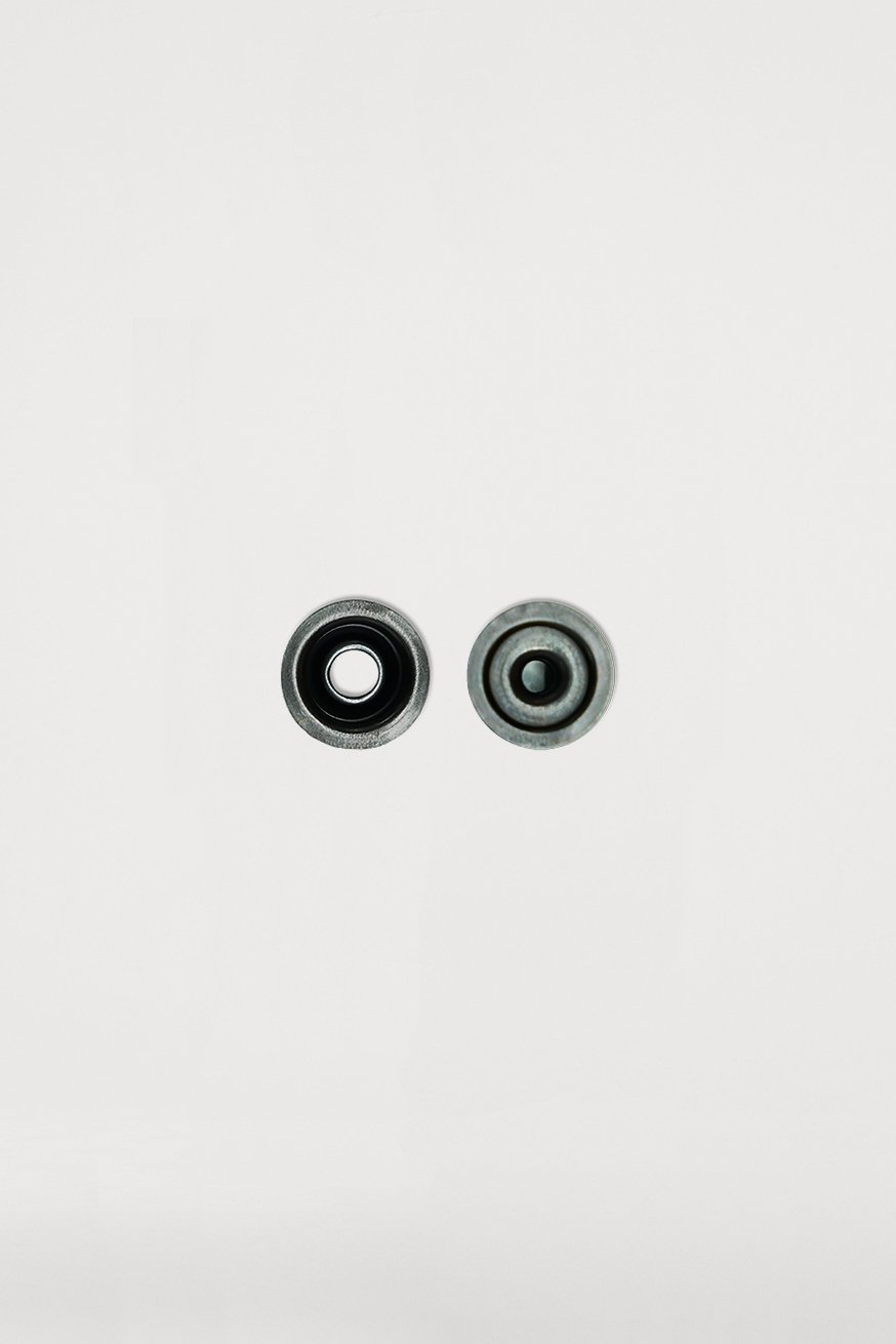 Drukknop mannelijk zwart (oud) - KOKADI