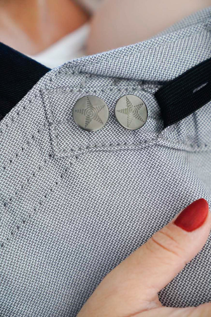 Jeansknoop antraciet - KOKADI