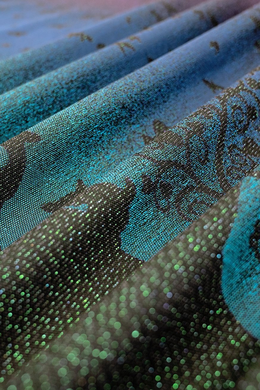 Draagdoek Diepblauw Wonderland - KOKADI