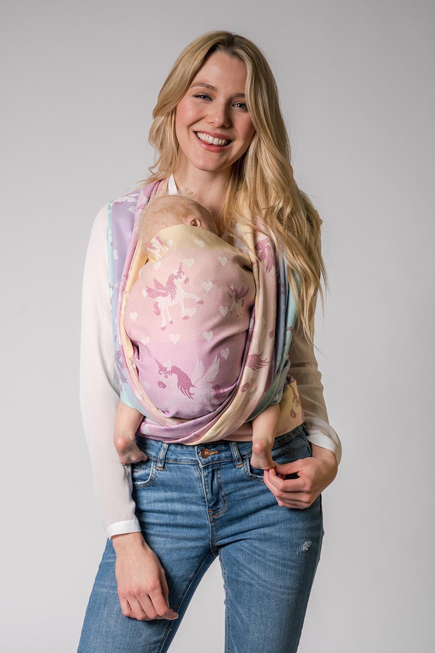 TrageTuch Pastell Rainbow Unicorn Purple - KOKADI